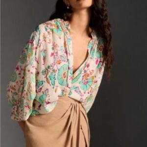 The Sydney Batwing Blouse by Pilcro Anthropologie, Medium
